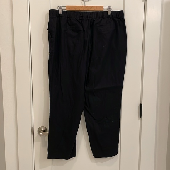 J Crew Factory Linen-Cotton Blend Elastic-Back Sailor Pant - Picture 2 of 5